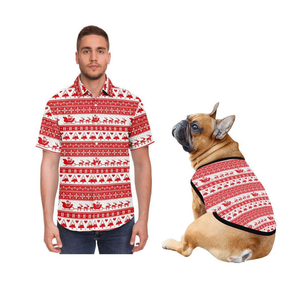 Matching Dog and Owner Aussie Christmas T Shirt Set Doggieo